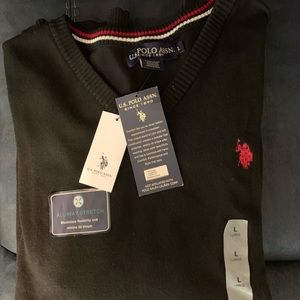 Polo crew neck sweater